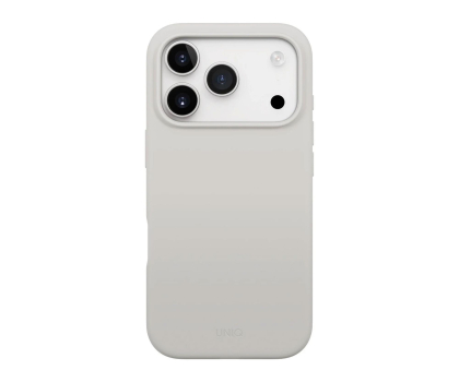 Etui do telefonów Uniq Lino do iPhone 17 Pro Max Magclick Charging jasno szary